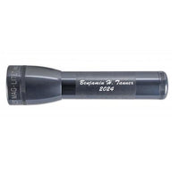 Gray ML25LT LED 2-Cell C flashlight with Benjamin H Tanner 2024 engraving