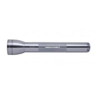 Gray ML300L LED 3-Cell D flashlight with custom engraving on the barrel