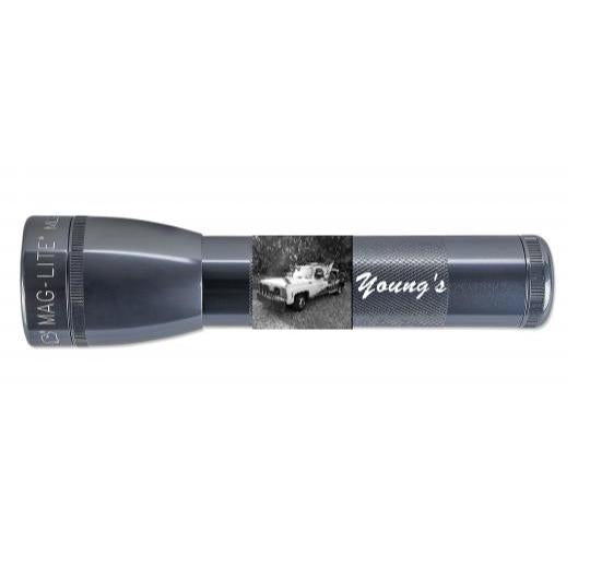 ML25LT LED 2-Cell C Flashlight - Gray - Custom Engraving