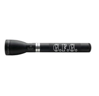 ML150LRX rechargeable LED flashlight in matte black with G.F.G. engraving