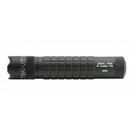 MAG-TAC CR123 LED flashlight with crowned bezel in foliage green finish and custom engraving