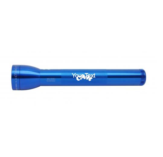 ML300L LED 3-Cell D Flashlight - Blue - Custom Engraving