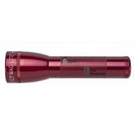 Red ML25LT LED 2-Cell C flashlight with Empire Insurance engraving