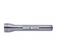 ML300L LED 3-Cell D flashlight in gray with Kevin Battle engraving