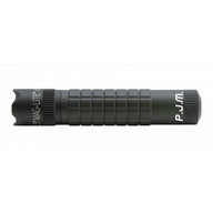MAG-TAC CR123 LED Flashlight with crowned bezel in foliage green and custom engraving along the body