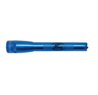 Blue Mini Maglite Pro LED flashlight with custom engraving