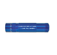 Blue XL50 LED 3-Cell AAA flashlight with a custom engraved message