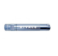 Gray Solitaire LED key chain flashlight with a custom engraved text