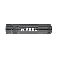 Gray XL50 LED 3-Cell AAA flashlight with Keel branding