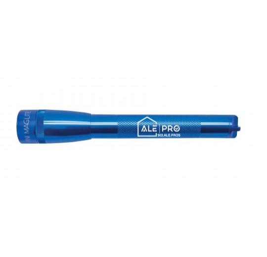 Mini Maglite Pro LED Flashlight - Blue - Custom Engraving