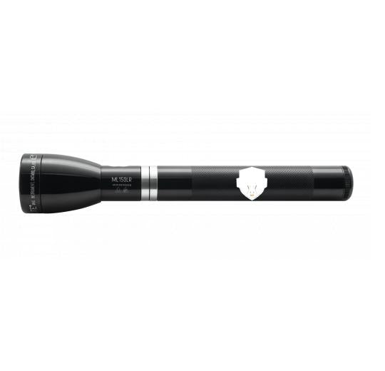 ML150LR Rechargeable LED Fast - Charging Flashlight - Gloss Black - Custom Tactical Engraving