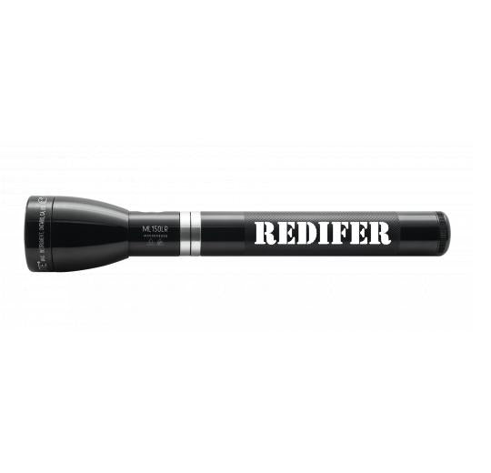 ML150LR Rechargeable LED Fast - Charging Flashlight - Gloss Black - Custom Tactical Engraving