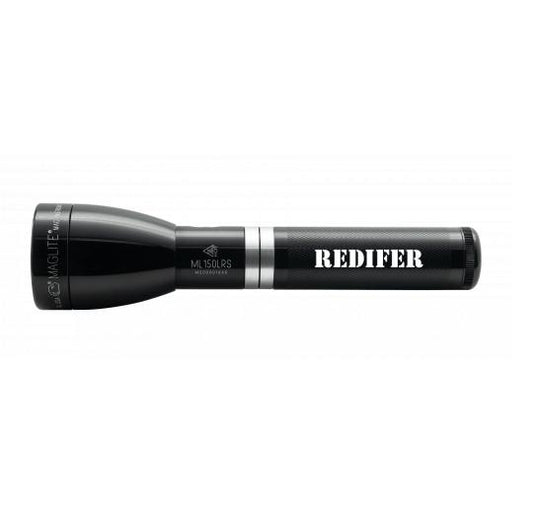 ML150LRS Rechargeable LED Fast-Charging Flashlight - Gloss Black - Custom Engraving