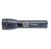 Gray ML25LT LED 2-Cell C flashlight with custom engraving