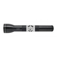 Black ML300L LED three cell D flashlight with a Port Wing Vol Fire Dept name tag around the midsection