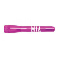 Pink Mini Maglite Pro LED flashlight with MIA engraving