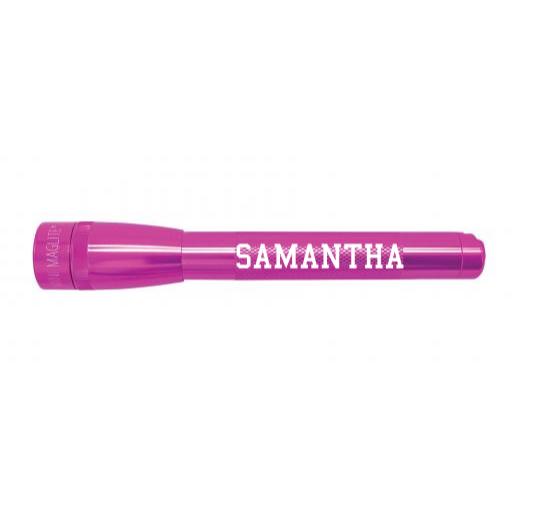 Mini Maglite Pro LED Flashlight - Pink - Custom Engraving