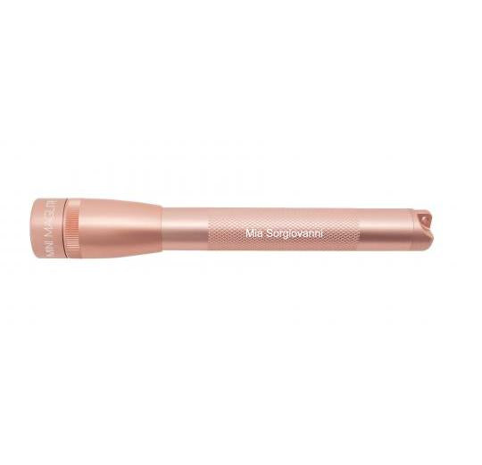 Mini Maglite Pro LED Flashlight - Rose Gold - Custom Engraving
