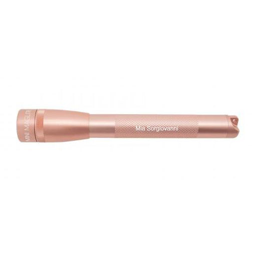 Mini Maglite Pro LED Flashlight - Rose Gold - Custom Engraving