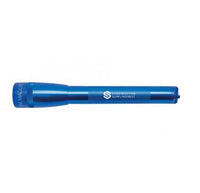 Blue Mini Maglite Pro LED flashlight with custom engraving