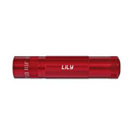 Red XL50 LED 3-Cell AAA flashlight engraved Lily