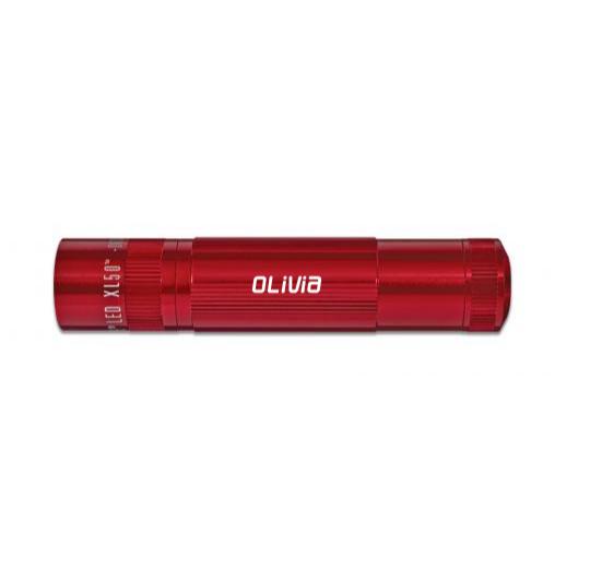 XL50 LED 3-Cell AAA - Red - Custom Engraving