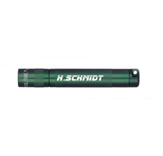 Solitaire LED Key Chain Flashlight - Dark Green -Custom Engraving