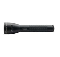 Black ML50LX LED 2-Cell C flashlight shown from the side with textured grip