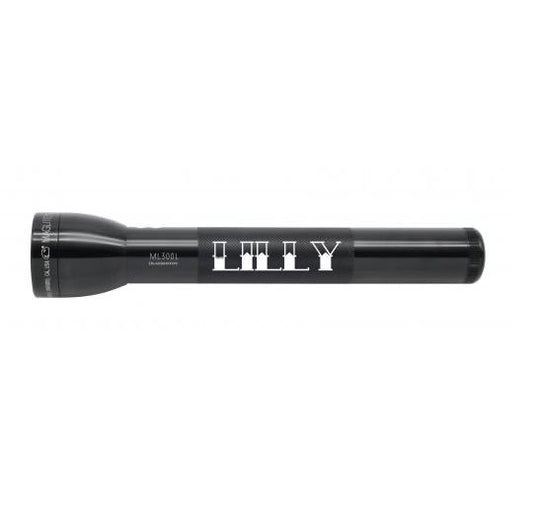 ML300L LED 3-Cell D Flashlight - Black - Custom Engraving