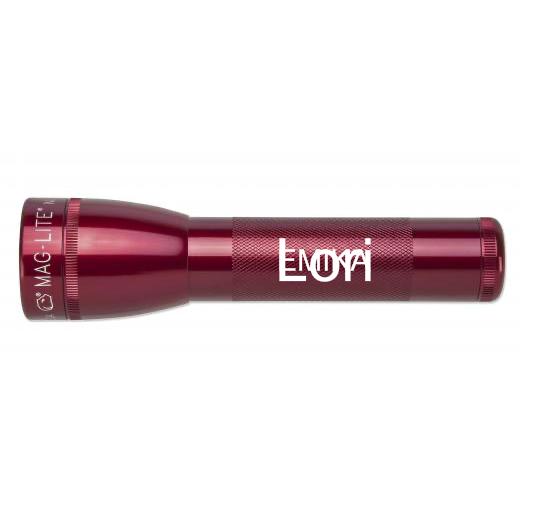 ML25LT LED 2-Cell C Flashlight - Red - Custom Engraving