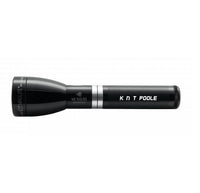 ML150LRS rechargeable LED flashlight in gloss black with KNT POOLE engraving
