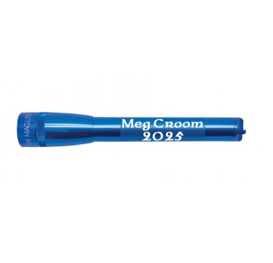 Mini Maglite Pro LED Flashlight - Blue - Custom Engraving