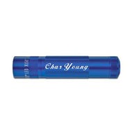 Blue XL50 LED 3-Cell AAA flashlight with Char Young engraving