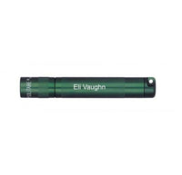 Dark green Solitaire LED key chain flashlight engraved Eli Vaughn