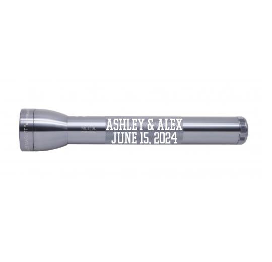 ML300L LED 3-Cell D Flashlight - Gray - Custom Engraving