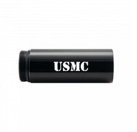 Black Maglite ML300L barrel storage with USMC engraving