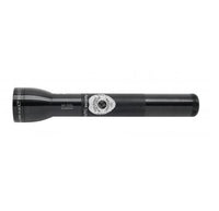 Black ML300L LED 3-Cell D flashlight with large head and custom engraving on the barrel.
