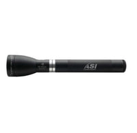 ML150LRX rechargeable LED flashlight in matte black with custom engraving and silver ring near the head