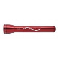 Red ML300L LED 3-Cell D flashlight with Team Baba Yaga engraving
