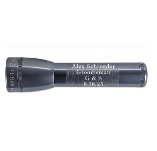 ML25LT LED 2-Cell C Flashlight - Gray - Custom Engraving
