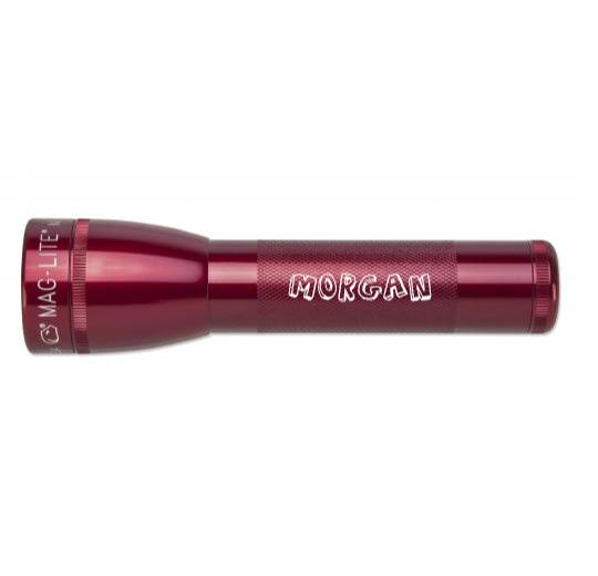 ML25LT LED 2-Cell C Flashlight - Red - Custom Engraving