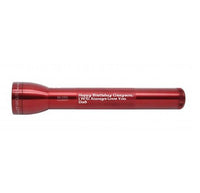 Red ML300L LED 3-Cell D flashlight with custom engraving