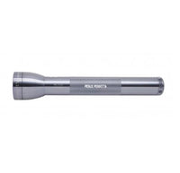 Gray ML300L LED 3-Cell D flashlight with knurled grip and engraving area