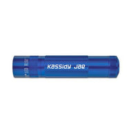 Blue XL50 LED 3-Cell AAA flashlight with Kassidy Jae engraving