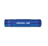 Blue XL50 LED 3-Cell AAA flashlight with Kassidy Jae engraving
