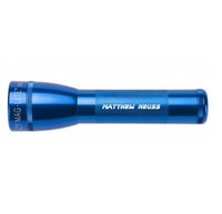 Blue ML25LT LED 2-Cell C flashlight with custom engraving