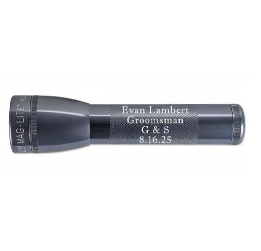 ML25LT LED 2-Cell C Flashlight - Gray - Custom Engraving