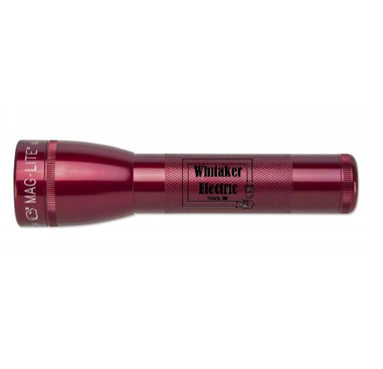 ML25LT LED 2-Cell C Flashlight - Red - Custom Engraving