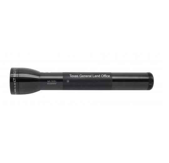 ML300L LED 3-Cell D Flashlight - Black - Custom Engraving