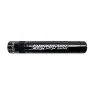 Black Solitaire LED key chain flashlight engraved GRAD DAD 2026